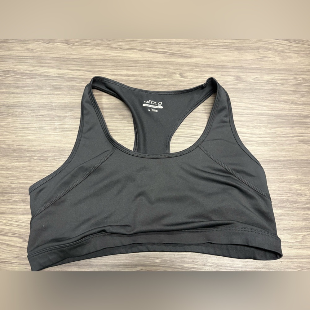 BCG Black Sports Bra Size Large